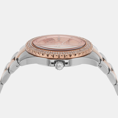 Everest Women Quartz Silver Dial Analog Stainless Steel Watch MK7402