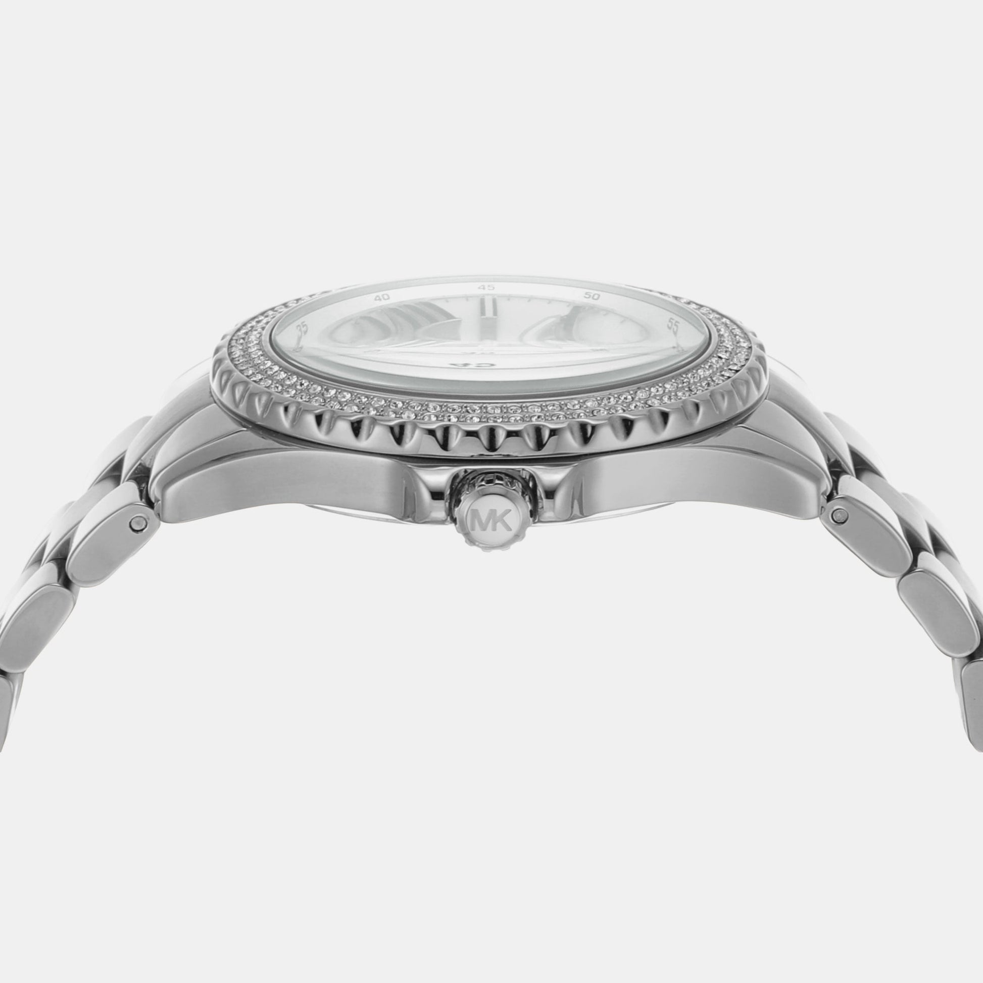Everest Women Quartz Silver Dial Analog Stainless Steel Watch MK7403