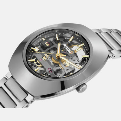 Diastar Unisex Automatic Black Dial Analog Stainless Steel Watch R12162153