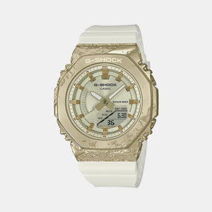 G-Shock Women Quartz White Dial Analog-Digital Resin Watch G1358
