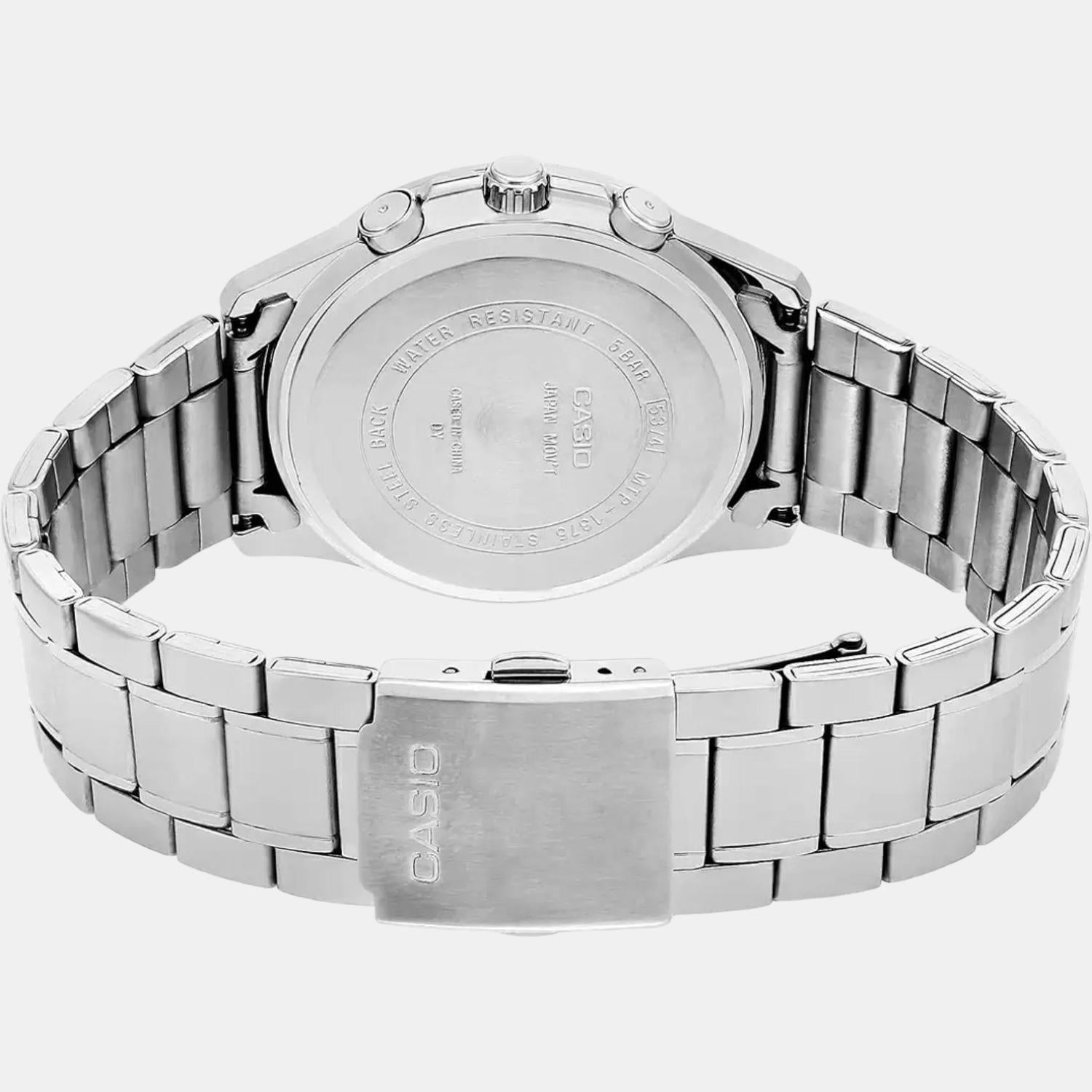 Enticer Men Quartz Black Dial Chronograph Stainless Steel Watch A836