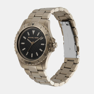 Everest Men Quartz Black Dial Analog Stainless Steel Watch MK9140