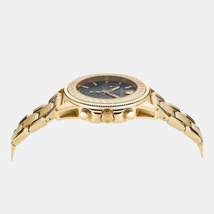 Greca Action Men Quartz Black Dial Analog Stainless Steel Watch VE3J00622
