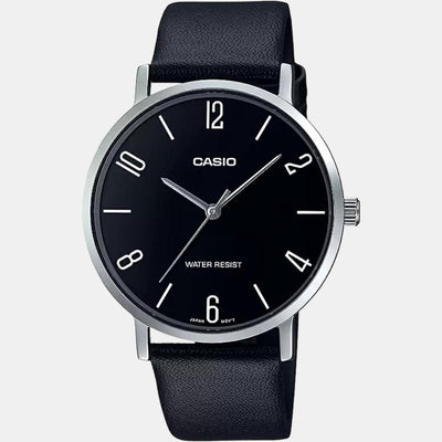Enticer Men Quartz Black Dial Analog Leather Watch A1821