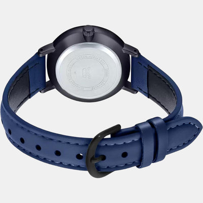 Enticer Women Quartz Blue Dial Analog Leather Watch A2001