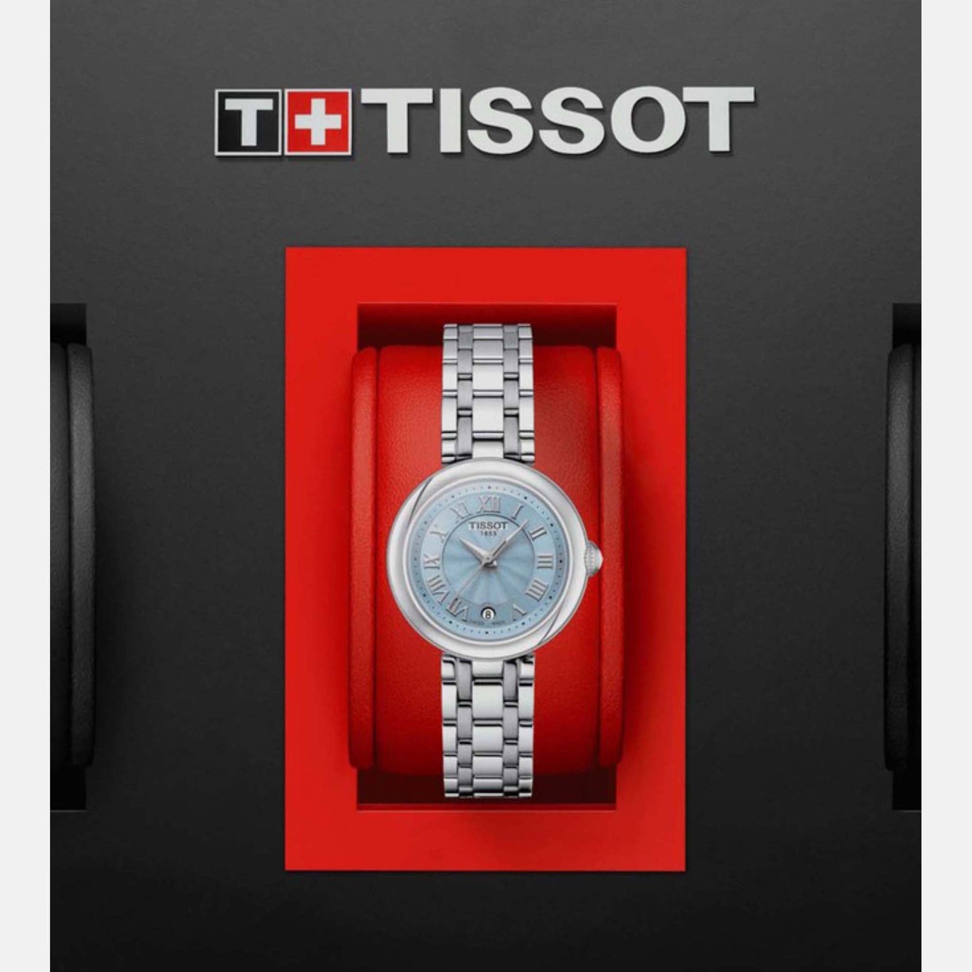 Bellissima Women Quartz Blue Mother Of Pearl Dial Analog Stainless steel Watch T1260101113300