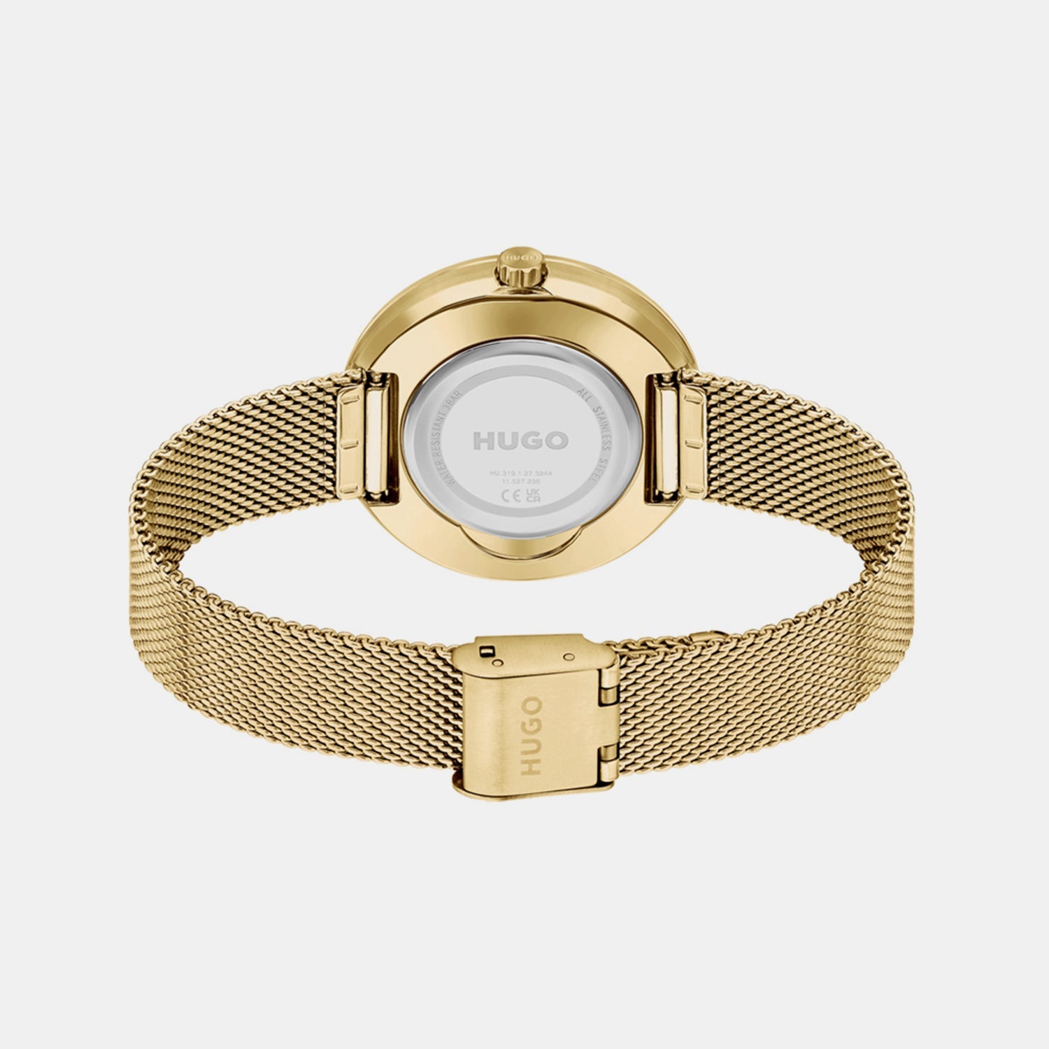 Crush Women Quartz Gold Dial Analog Mesh Watch 1540122
