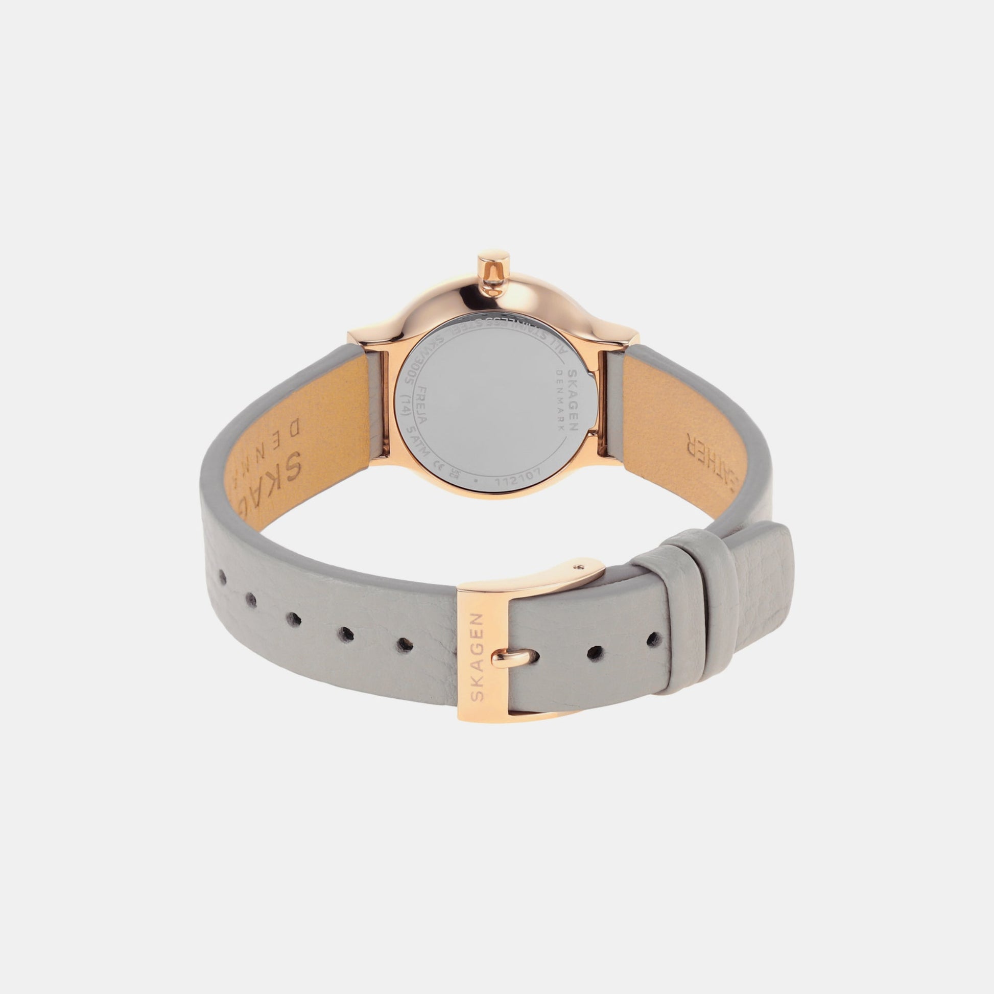 Freja Lille Women Quartz Grey Dial Analog Leather Watch SKW3005