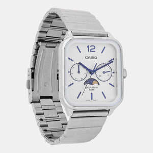Enticer Men Quartz White Dial Chronograph Stainless Steel Watch A2183