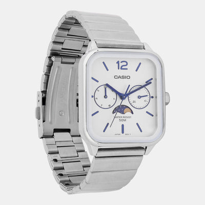 Enticer Men Quartz White Dial Chronograph Stainless Steel Watch A2183