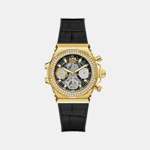 Fusion Women Quartz Black Dial Chronograph Silicone Watch GW0553L4