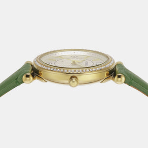 Carlie Women Quartz Silver Dial Analog Leather Watch ES5298