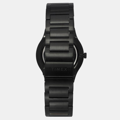 E Class Men Quartz Black Dial Analog Stainless Steel Watch TWEG23603