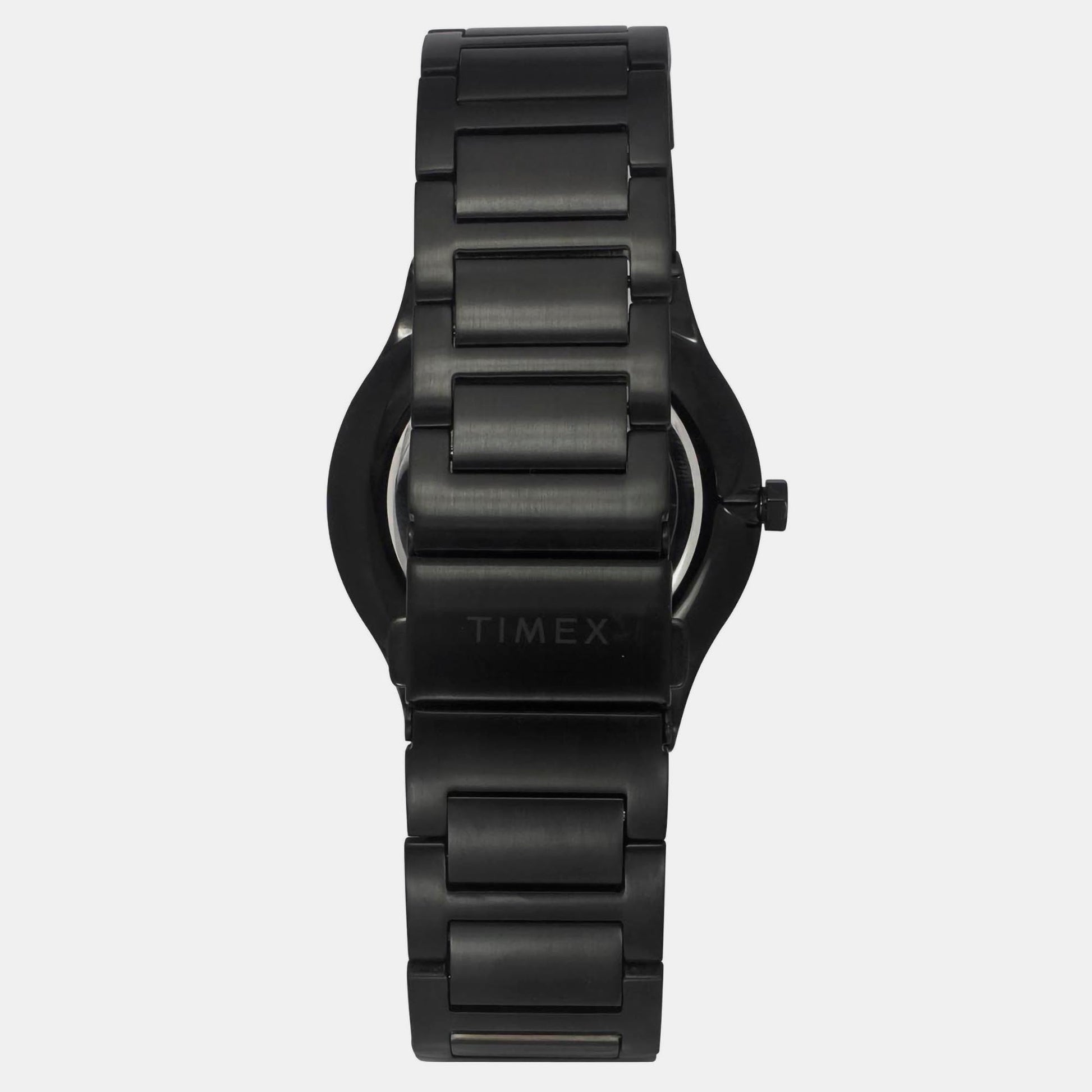 E Class Men Quartz Black Dial Analog Stainless Steel Watch TWEG23603