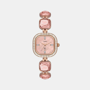 Fria Women Quartz Mother Of Pearl Dial Analog Brass Watch TWEL17101