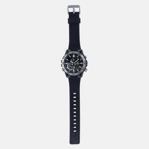 Edifice Men Quartz Black Dial Analog-Digital Resin Watch ED578