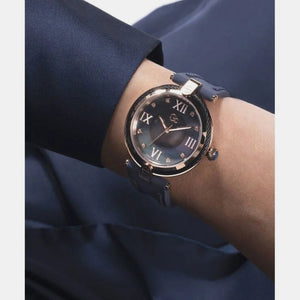 Fusion Cable Women Quartz Mother Of Pearl Dial Analog Silicone Watch Z15004L7MF