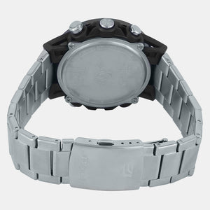 Edifice Men Quartz Black Dial Analog-Digital Stainless Steel Watch ED575