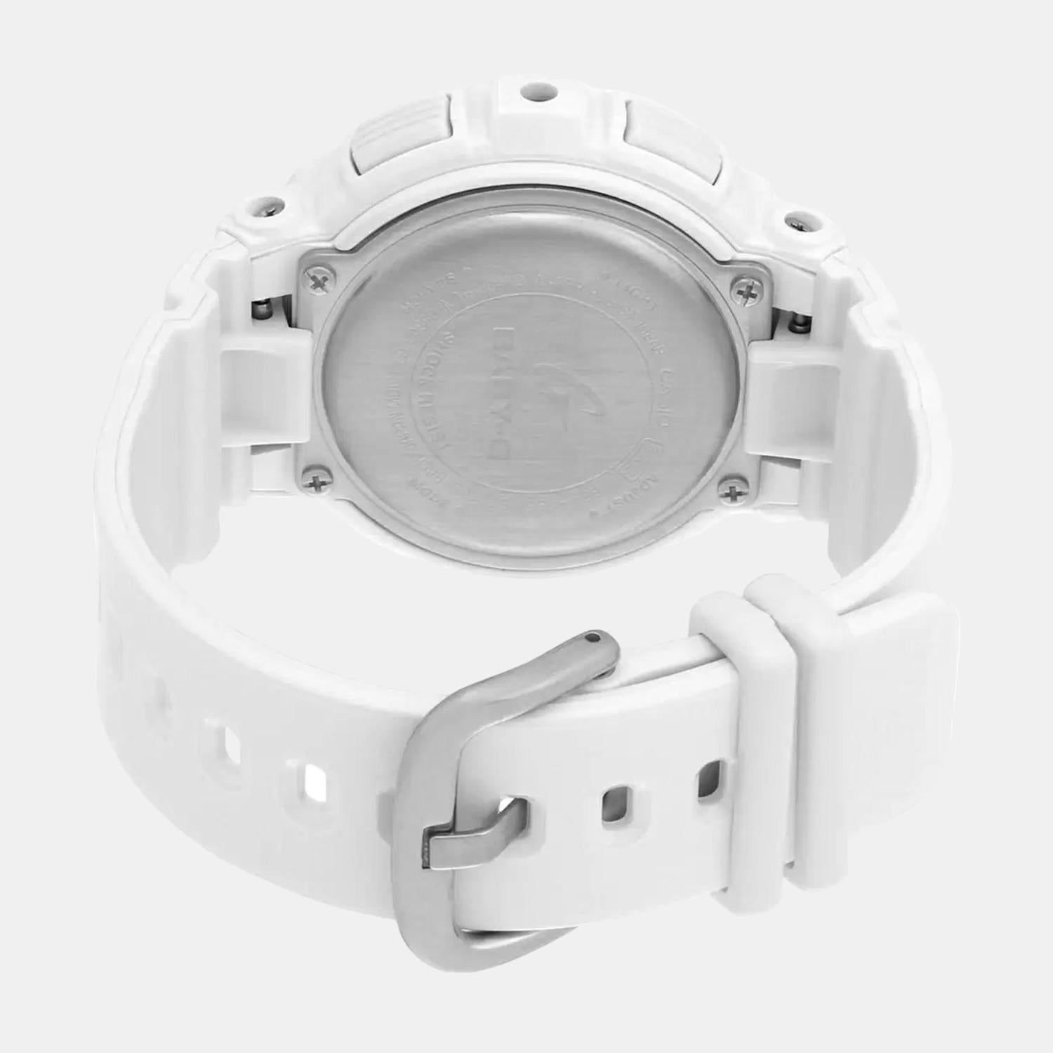 Baby-G Women Quartz White Dial Analog-Digital Resin Watch BX076