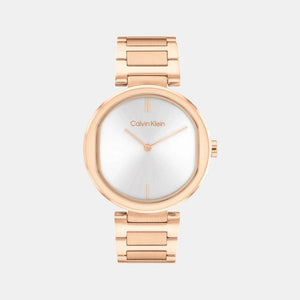 Ck Sensation Women Quartz White Dial Analog Stainless Steel Watch 25200253