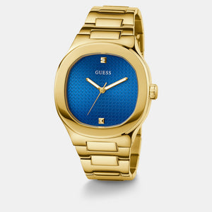 Headline Men Quartz Blue Dial Analog Stainless Steel Watch GW0662G2