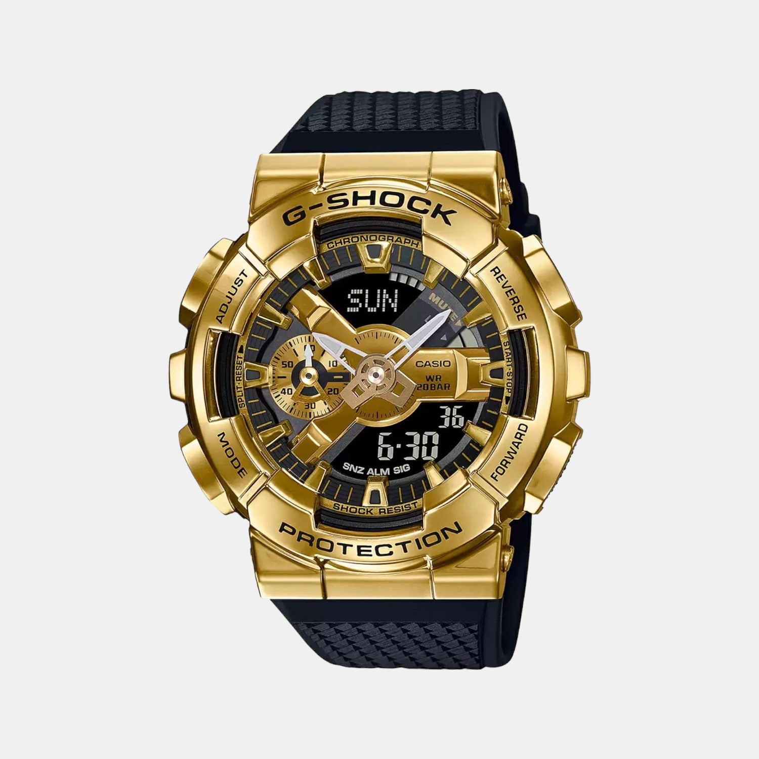 G-Shock Men Quartz Gold Dial Analog-Digital Resin Watch G1053