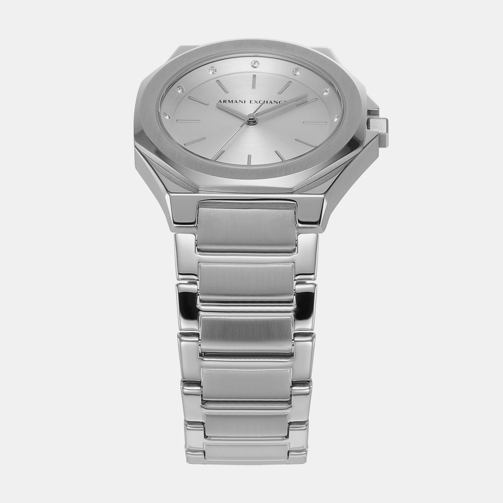 Andrea Women Quartz Silver Dial Analog Stainless Steel Watch AX4606