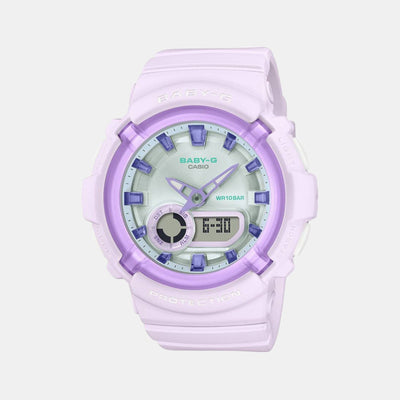 Baby-G Men Quartz Pink Dial Analog-Digital Resin Watch B231
