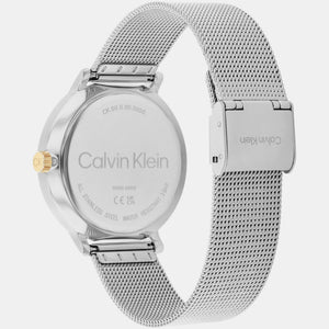 Ck Stun Unisex Quartz Silver Dial Analog Mesh Watch 25200405