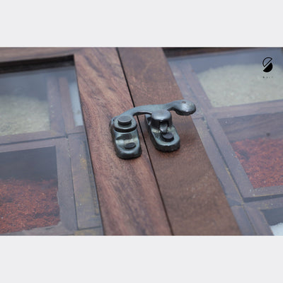 Brown - Handcrafted Wooden Spice Box