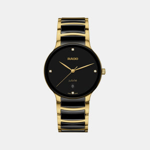 Centrix Unisex Quartz Black Dial Analog Ceramic Watch R30022712