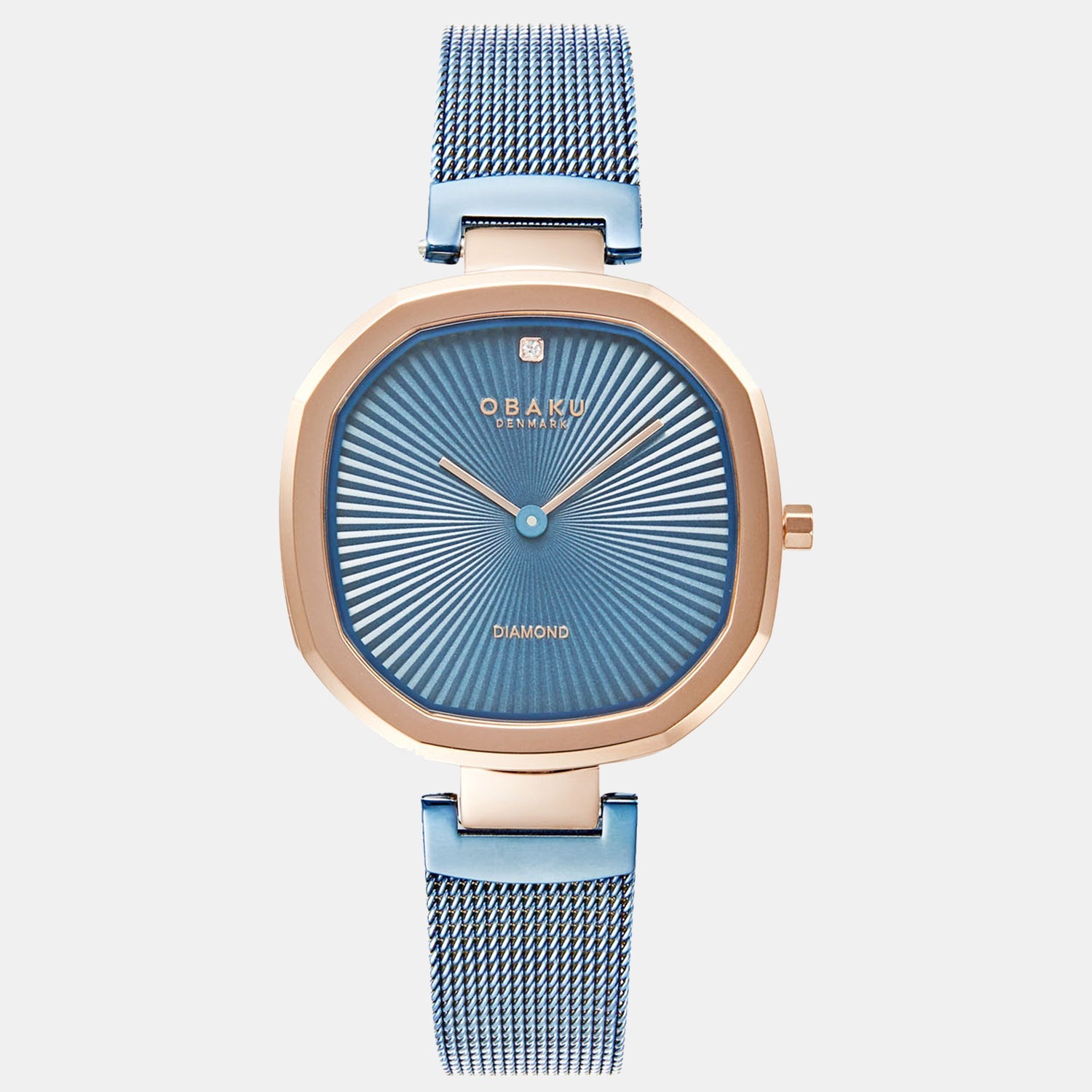 Brilliant Women Quartz Blue Dial Analog Stainless Steel Watch V277LXVMMA