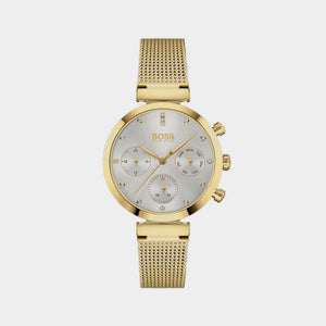 Flawless Women Quartz Silver Dial Chronograph Mesh Watch 1502552