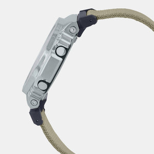 G-Shock Men Quartz Grey Dial Analog-Digital Fabric Watch G1372