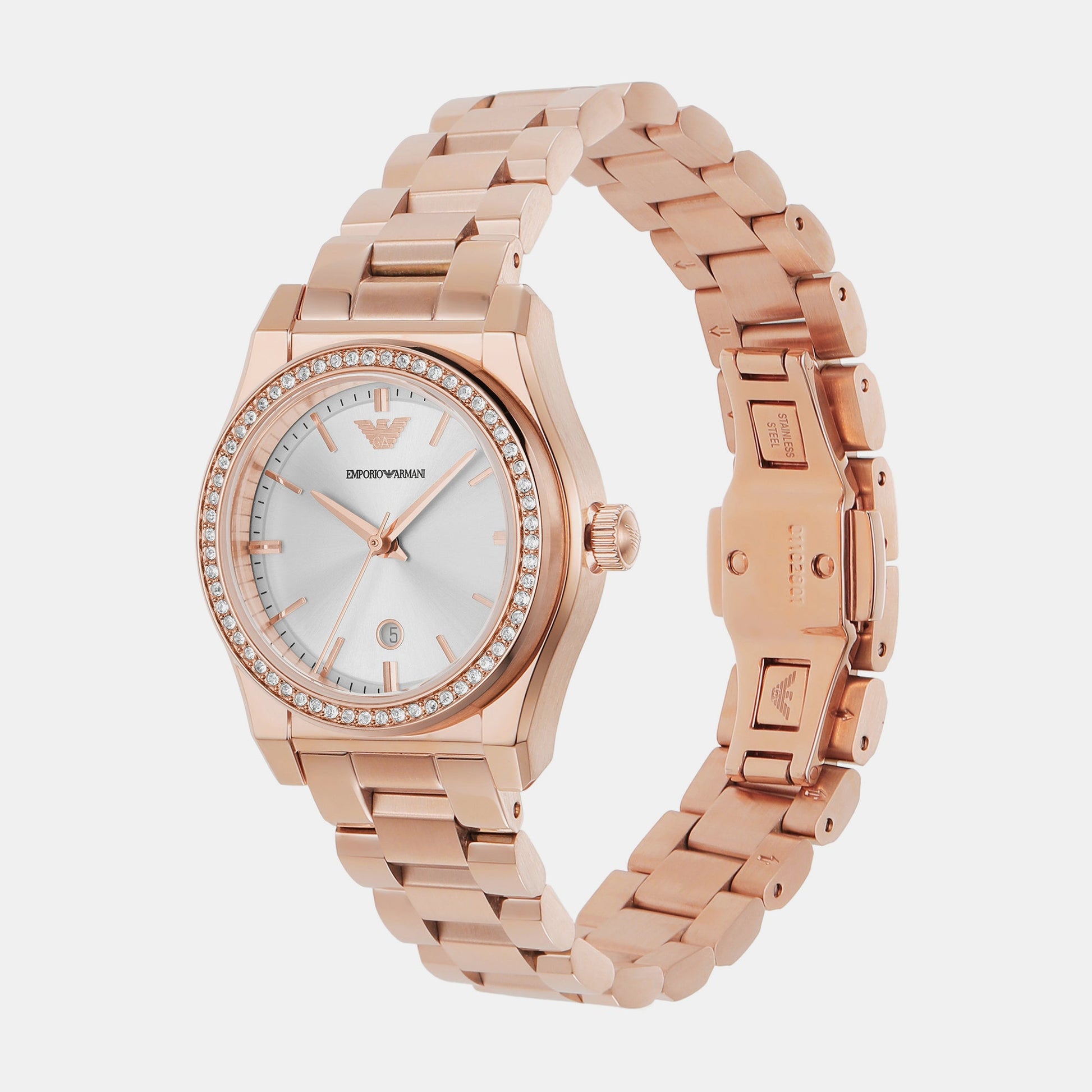 Federica Women Quartz Silver Dial Analog Stainless Steel Watch AR11558