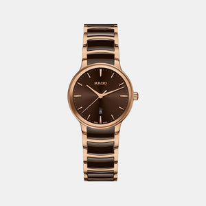 Centrix Women Quartz Brown Dial Analog Stainless Steel Watch R30024302