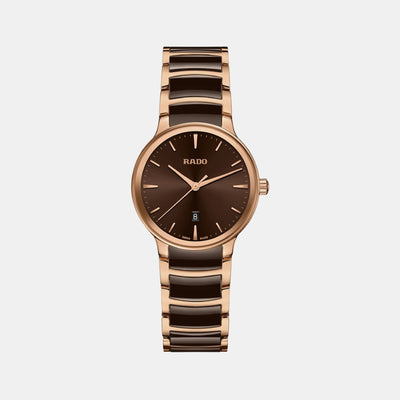 Centrix Women Quartz Brown Dial Analog Stainless Steel Watch R30024302
