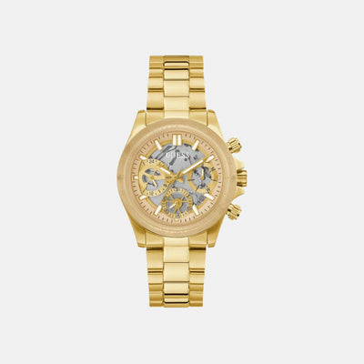 Guess Sport Women Quartz White Dial Chronograph Stainless Steel Watch GW0557L1