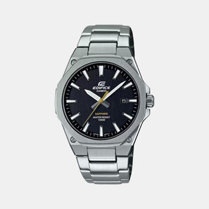 Edifice Men Quartz Black Dial Analog Stainless Steel Watch ED539
