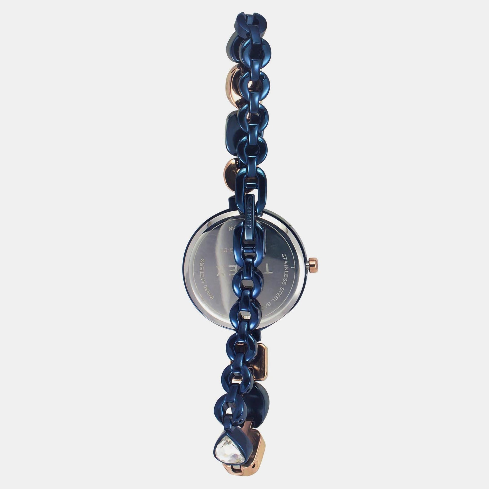 Fria Women Quartz Blue Dial Analog Brass Watch TWEL17303