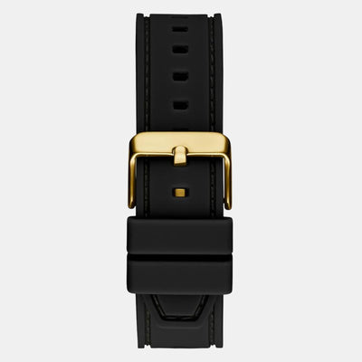 Front-Runner Men Quartz Black Dial Multi-Function Silicone Watch GW0577G2