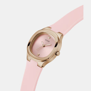 Eve Women Quartz Pink Dial Analog Silicone Watch GW0658L2