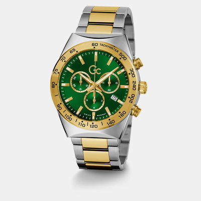 Clubhouse Chrono Men Quartz Green Dial Chronograph Stainless Steel Watch Z17001G9MF