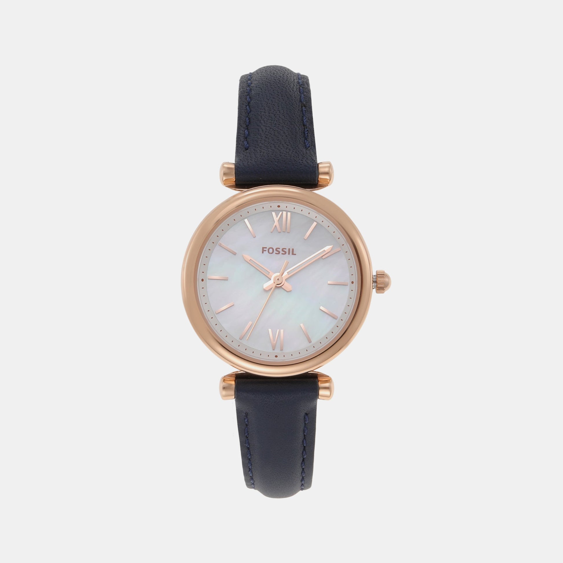 Carlie Women Quartz Two Tone Dial Analog Leather Watch ES4502