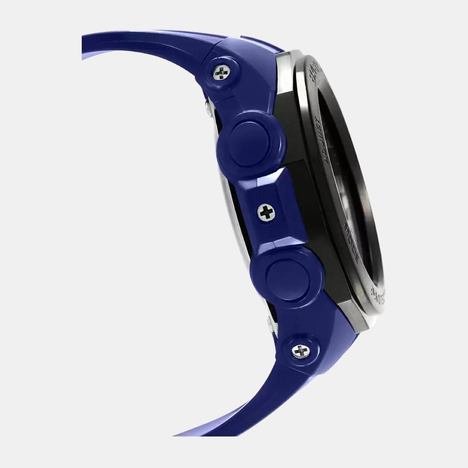 Baby-G Women Quartz Blue Dial Analog-Digital Resin Watch BX061