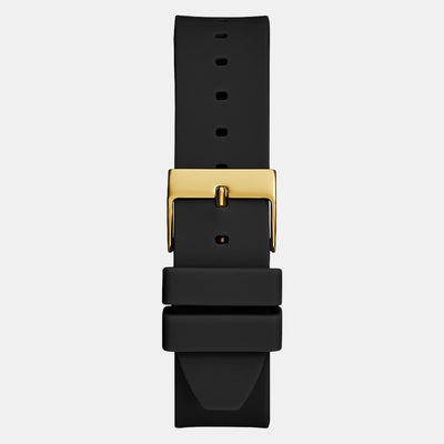 G Hype Women Quartz Gold Dial Analog Silicone Watch GW0555L2