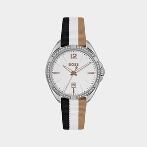 Felina Women Quartz White Dial Analog Nylon Watch 1502645