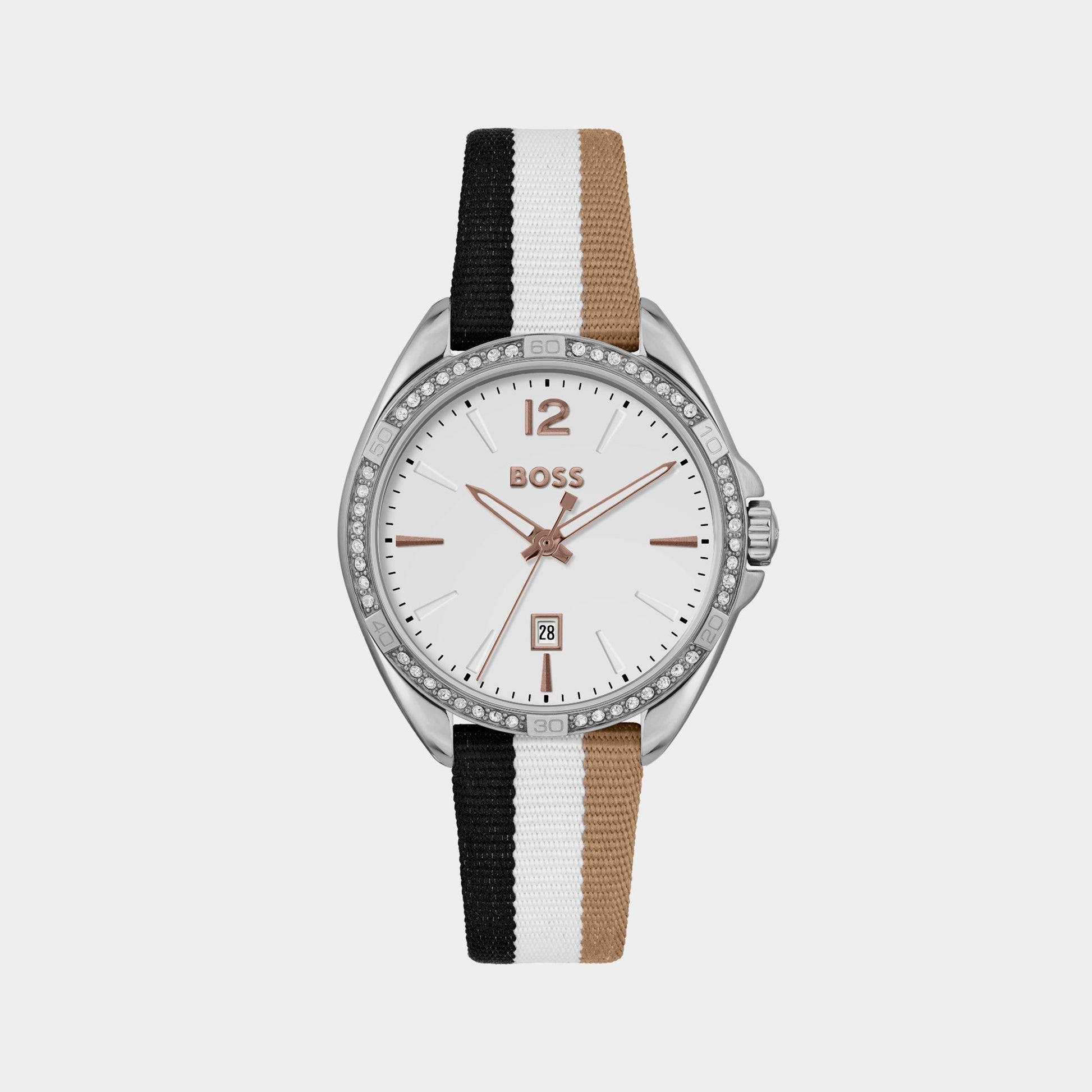 Felina Women Quartz White Dial Analog Nylon Watch 1502645