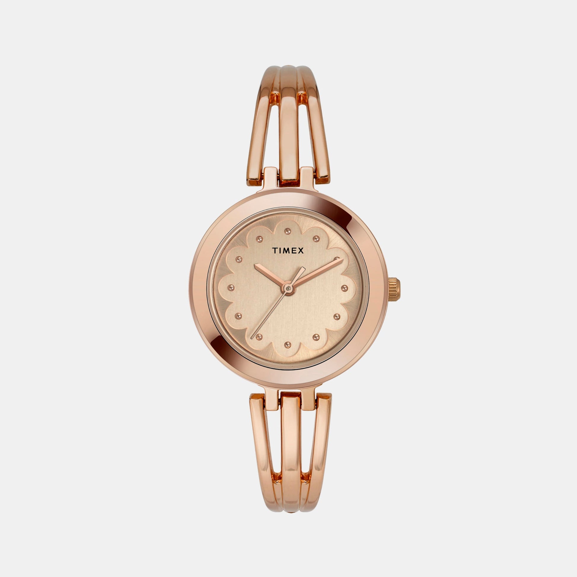 Classics Women Quartz Rose Gold Dial Analog Brass Watch TWTL10312
