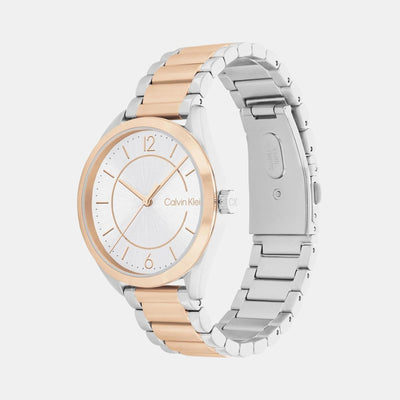 Enticing Women Quartz Silver Dial Analog Stainless Steel Watch 25200317